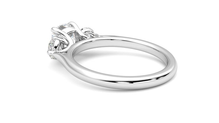 Taylor & Hart Destiny Cushion Engagement Ring 360 degree image 18