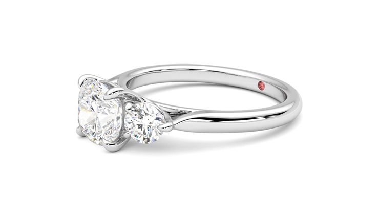 Taylor & Hart Destiny Cushion Engagement Ring 360 degree image 23