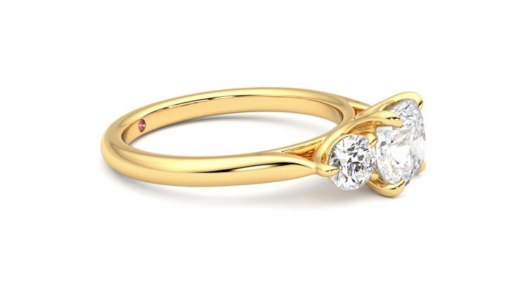 Taylor & Hart Destiny Cushion Engagement Ring 360 degree image 8