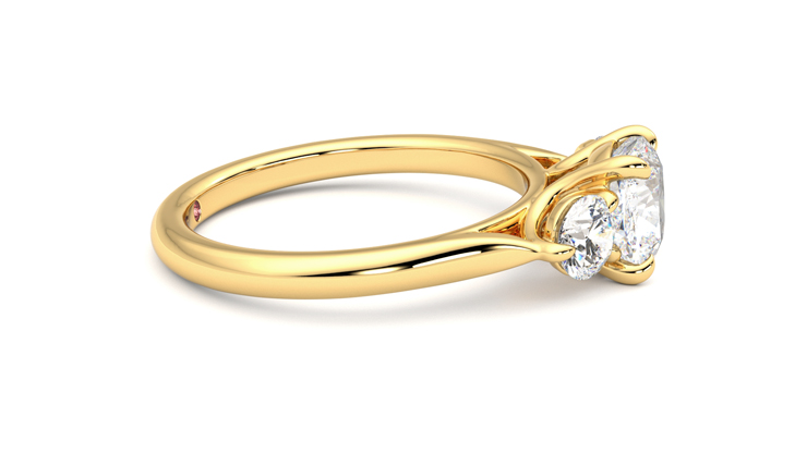 Taylor & Hart Destiny Cushion Engagement Ring 360 degree image 9