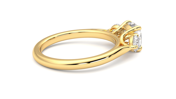 Taylor & Hart Destiny Cushion Engagement Ring 360 degree image 11