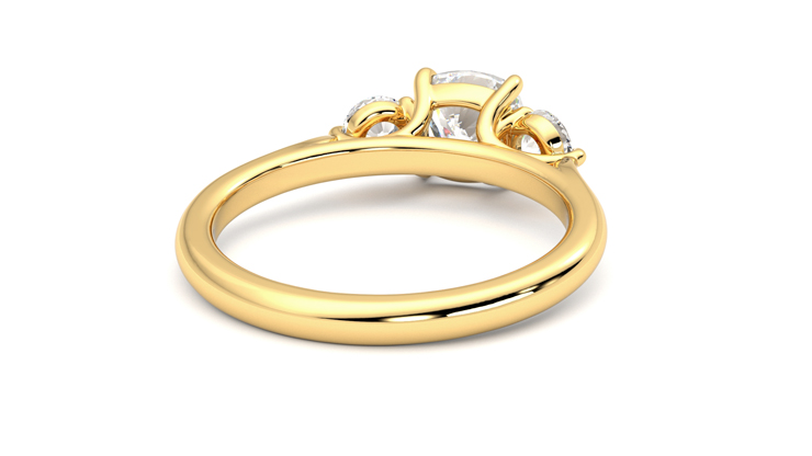 Taylor & Hart Destiny Cushion Engagement Ring 360 degree image 14