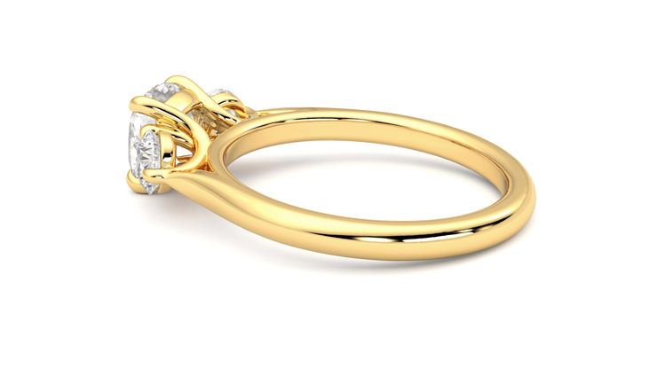 Taylor & Hart Destiny Cushion Engagement Ring 360 degree image 19