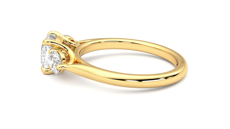 Taylor & Hart Destiny Cushion Engagement Ring 360 degree image 20
