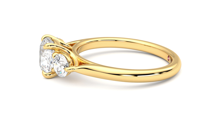 Taylor & Hart Destiny Cushion Engagement Ring 360 degree image 21