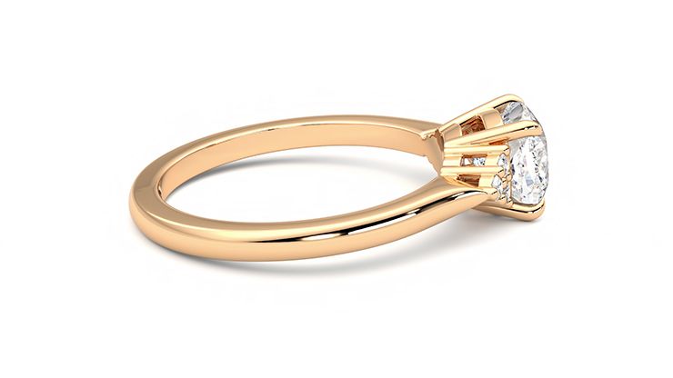 Taylor & Hart Divinity Cushion Engagement Ring 360 degree image 10