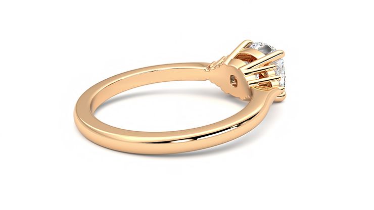 Taylor & Hart Divinity Cushion Engagement Ring 360 degree image 12