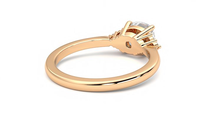 Taylor & Hart Divinity Cushion Engagement Ring 360 degree image 13