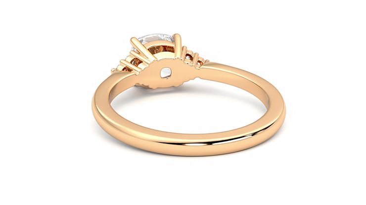 Taylor & Hart Divinity Cushion Engagement Ring 360 degree image 16