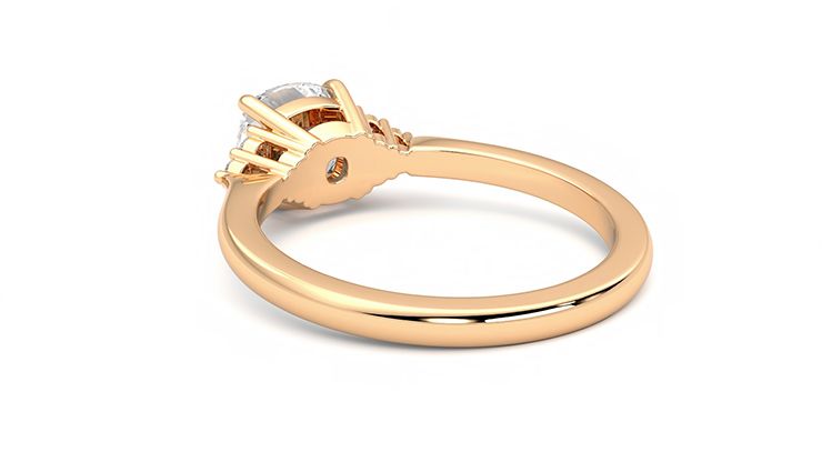Taylor & Hart Divinity Cushion Engagement Ring 360 degree image 17