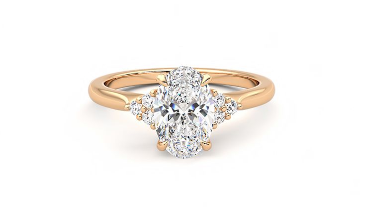 Taylor & Hart Divinity Oval Engagement Ring 360 degree image 0