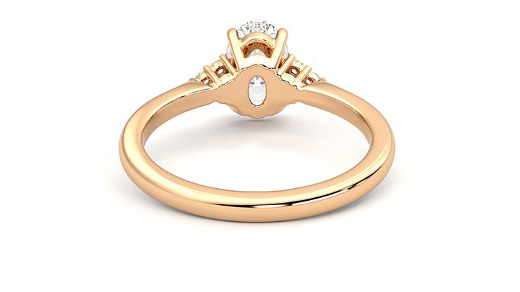 Taylor & Hart Divinity Oval Engagement Ring 360 degree image 14