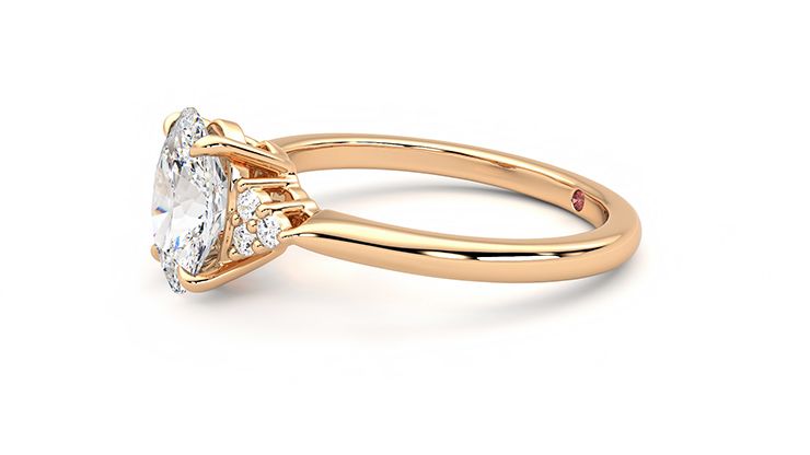 Taylor & Hart Divinity Oval Engagement Ring 360 degree image 21