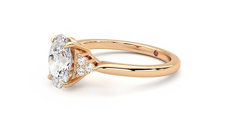 Taylor & Hart Divinity Oval Engagement Ring 360 degree image 22