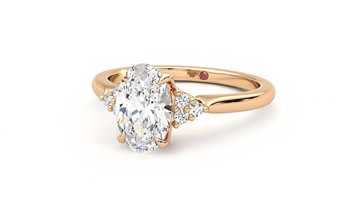 Taylor & Hart Divinity Oval Engagement Ring 360 degree image 25