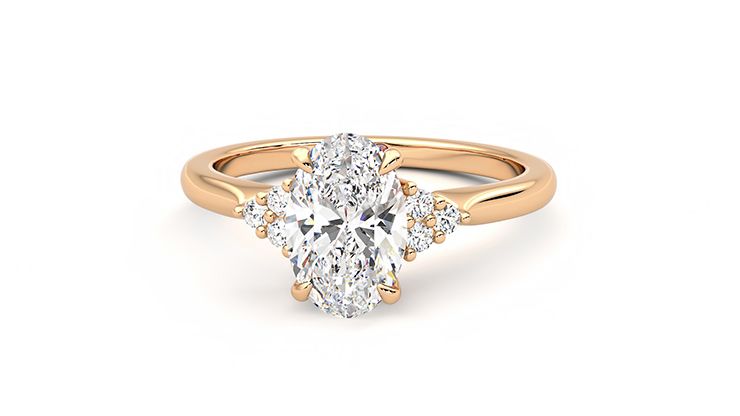 Taylor & Hart Divinity Oval Engagement Ring 360 degree image 27