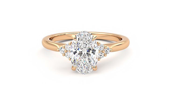 Taylor & Hart Divinity Oval Engagement Ring 360 degree image 28