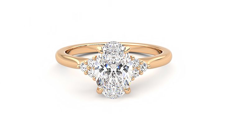 Taylor & Hart Divinity Oval Engagement Ring 360 degree image 29