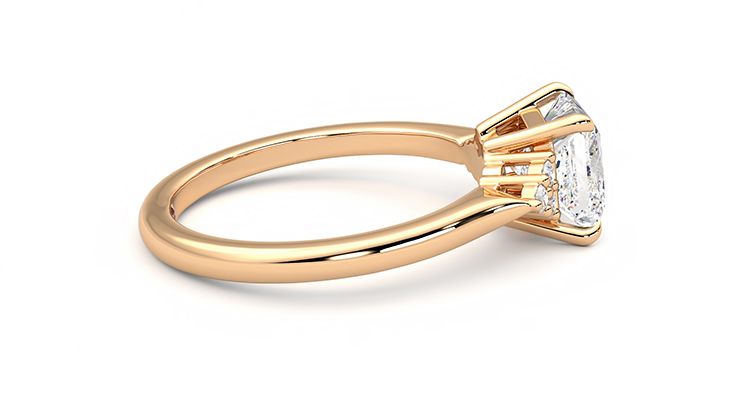 Taylor & Hart Divinity Princess Engagement Ring 360 degree image 10