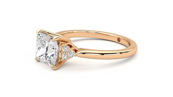 Taylor & Hart Divinity Princess Engagement Ring 360 degree image 23