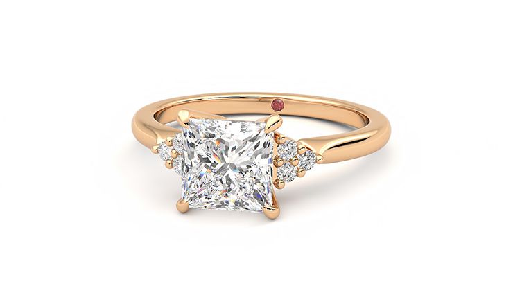 Taylor & Hart Divinity Princess Engagement Ring 360 degree image 27