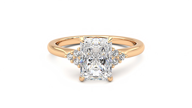 Taylor & Hart Divinity Radiant Engagement Ring 360 degree image 0