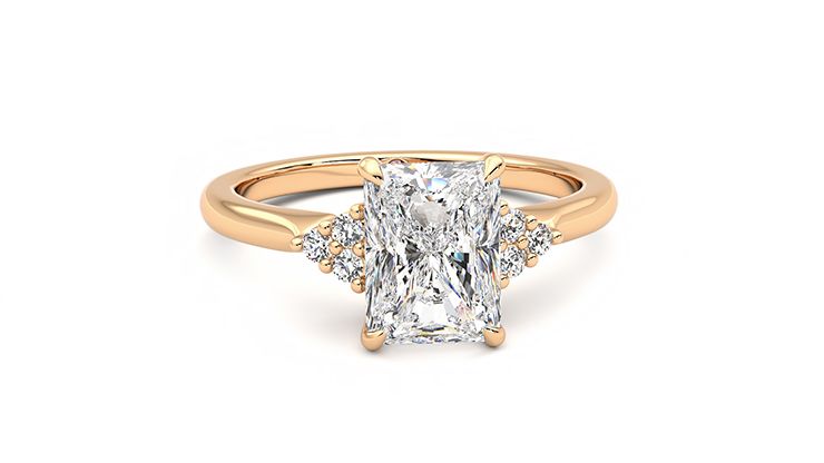 Taylor & Hart Divinity Radiant Engagement Ring 360 degree image 2