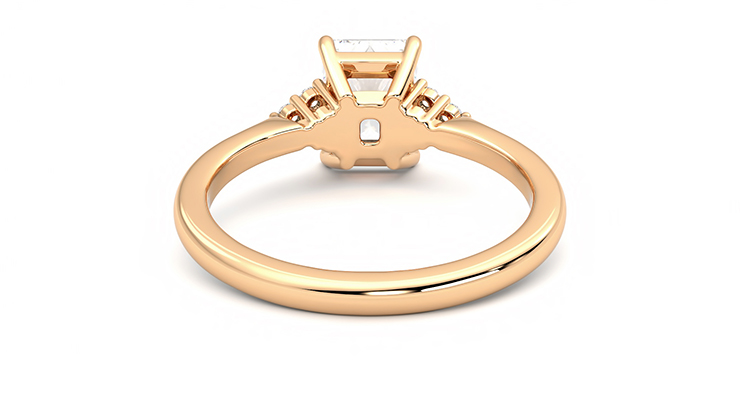 Taylor & Hart Divinity Radiant Engagement Ring 360 degree image 15