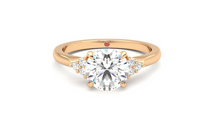 Taylor & Hart Divinity Round Engagement Ring 360 detail 01