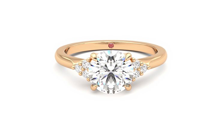 Taylor & Hart Divinity Round Engagement Ring 360 degree image 0