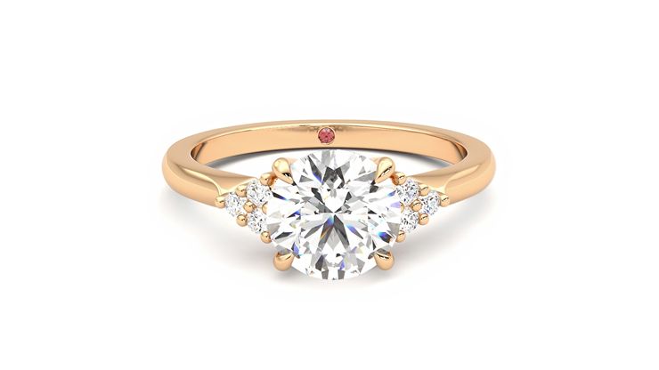 Taylor & Hart Divinity Round Engagement Ring 360 degree image 1