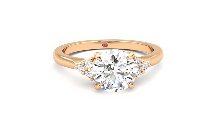 Taylor & Hart Divinity Round Engagement Ring 360 degree image 2