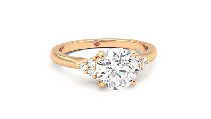 Taylor & Hart Divinity Round Engagement Ring 360 degree image 3