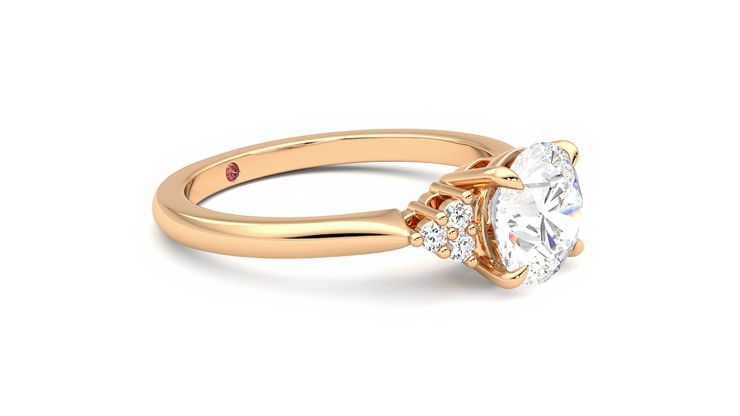 Taylor & Hart Divinity Round Engagement Ring 360 degree image 7