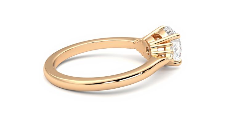 Taylor & Hart Divinity Round Engagement Ring 360 degree image 11
