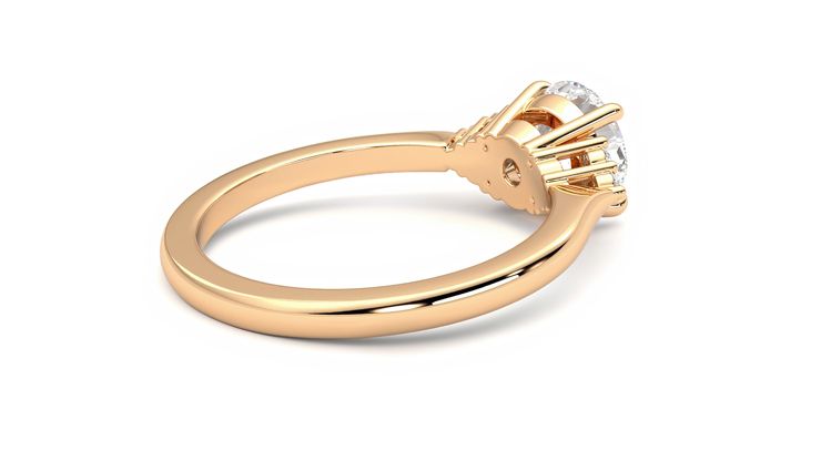 Taylor & Hart Divinity Round Engagement Ring 360 degree image 12