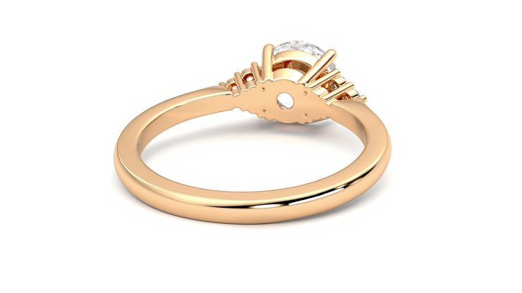 Taylor & Hart Divinity Round Engagement Ring 360 degree image 14