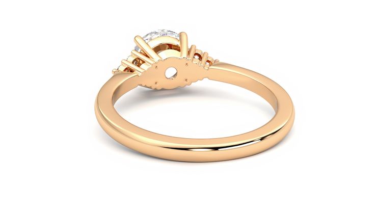 Taylor & Hart Divinity Round Engagement Ring 360 degree image 16