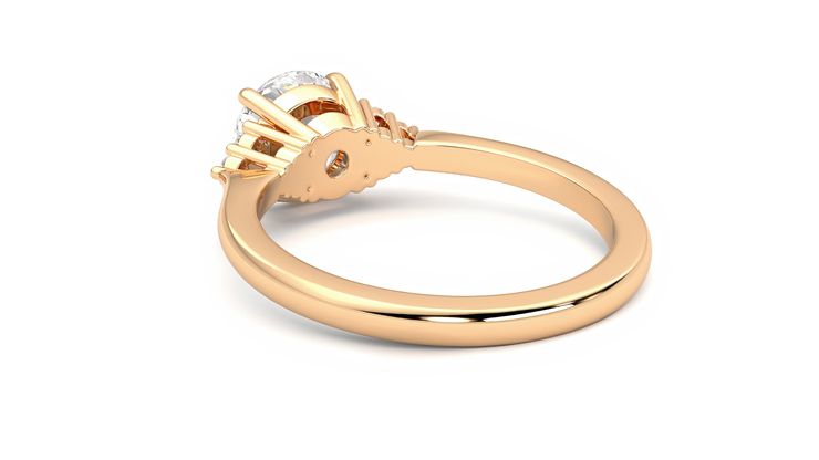 Taylor & Hart Divinity Round Engagement Ring 360 degree image 17