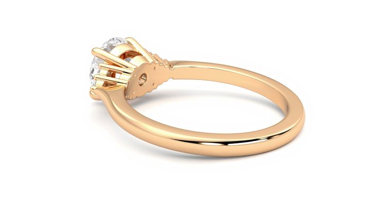Taylor & Hart Divinity Round Engagement Ring 360 degree image 18