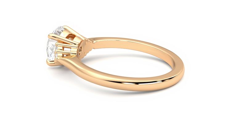 Taylor & Hart Divinity Round Engagement Ring 360 degree image 19