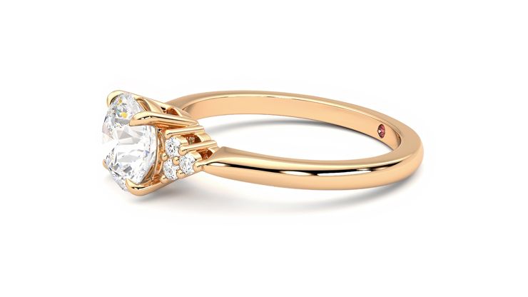 Taylor & Hart Divinity Round Engagement Ring 360 degree image 22