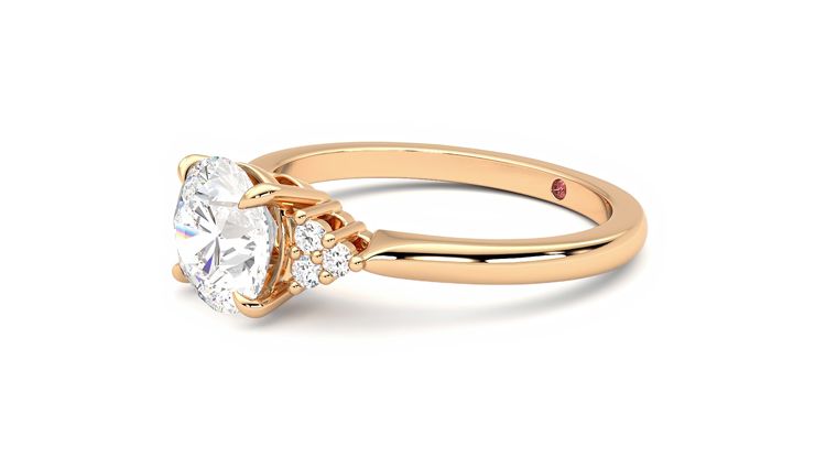 Taylor & Hart Divinity Round Engagement Ring 360 degree image 23