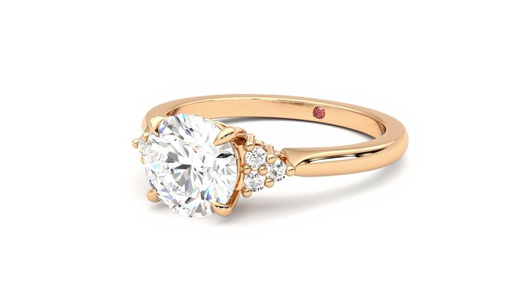 Taylor & Hart Divinity Round Engagement Ring 360 degree image 25