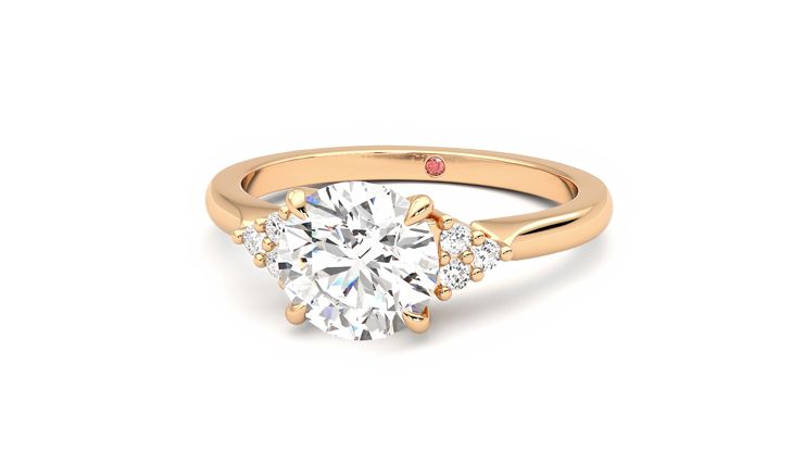 Taylor & Hart Divinity Round Engagement Ring 360 degree image 27