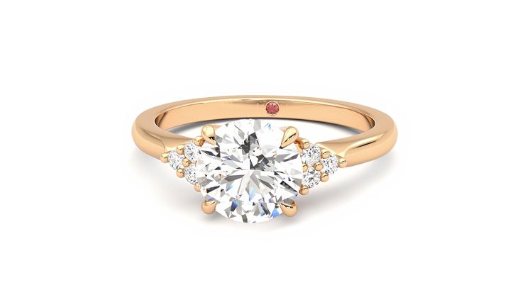 Taylor & Hart Divinity Round Engagement Ring 360 degree image 28