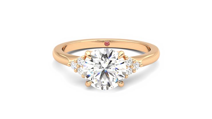 Taylor & Hart Divinity Round Engagement Ring 360 degree image 29
