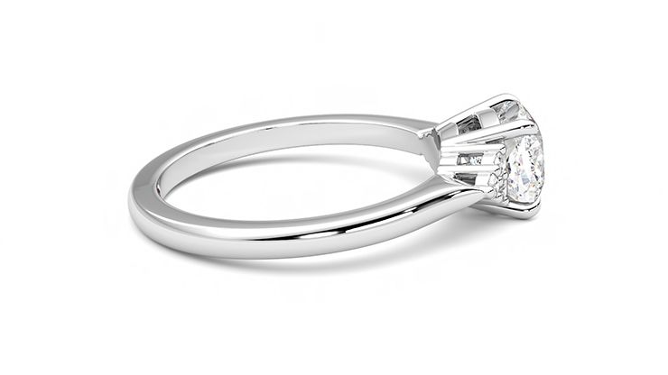 Taylor & Hart Divinity Cushion Engagement Ring 360 degree image 10