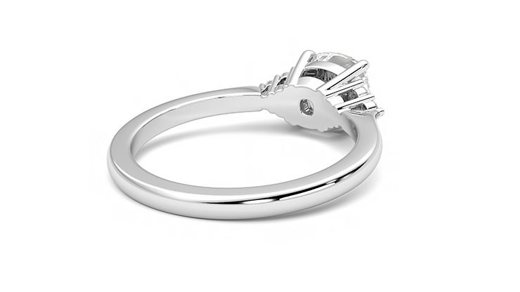 Taylor & Hart Divinity Cushion Engagement Ring 360 degree image 13