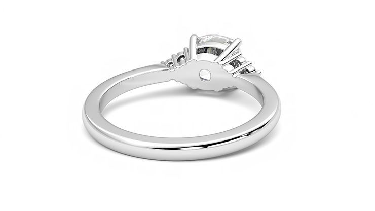Taylor & Hart Divinity Cushion Engagement Ring 360 degree image 14